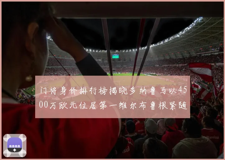 门将身价排行榜揭晓多纳鲁马以4500万欧元位居第一维尔布鲁根紧随其后